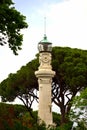 Janiculum Hill lighthouse Rome Italy Royalty Free Stock Photo