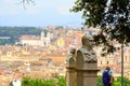 Janiculum Hill sight Rome Italy