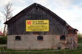 Protest poster against cellphone tower in Janikowo, Poland