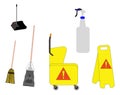 Janitorial tools Royalty Free Stock Photo