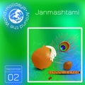 Janmashtami. Indian fest. Dahi handi on Janmashtami, celebrating birth of Krishna. Series calendar. Holidays Around the World. Eve