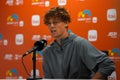Jannik Sinner of Italy during press conference after quarter-final match against Daniil Medvedev of Russia at 2024 Miami Open