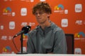 Jannik Sinner of Italy during press conference after quarter-final match against Daniil Medvedev of Russia at 2024 Miami Open