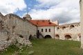 View of courtyard in Janowiec castle