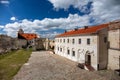 View of courtyard in Janowiec castle