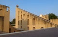 The Jantar Mantar, complex of architectures with the function of astronomical instruments in Jaipur, India Royalty Free Stock Photo