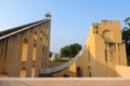 The Jantar Mantar, complex of architectures with the function of astronomical instruments in Jaipur, India Royalty Free Stock Photo