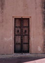 Old wooden door Jantra Mantra Jaipur Rajasthan Royalty Free Stock Photo
