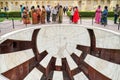 Jantar Mantar Observatory in Jaipur is a collection of 19 astronomical instruments built by Rajput King Sawai Jai Singh II