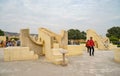 Jantar Mantar Observatory in Jaipur is a collection of 19 astronomical instruments built by Rajput King Sawai Jai Singh II