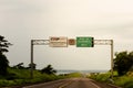 January 1, 2016, Brazil. Indicative signs near the Porto Primavera Hydroelectric Plant SÃÂ©rgio Motta Engineer, in Rosana, SP