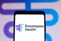 January 3, 2022, Brazil. In this photo illustration, the Encompass Health Corporation logo seen displayed on a smartphone screen