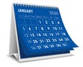 January 2020 calendar