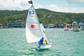 January , 2013: Children sailing. Editorial Royalty Free Stock Photo