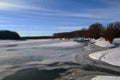 January cold Borcea river 3 Royalty Free Stock Photo