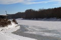 January cold Borcea river 7 Royalty Free Stock Photo