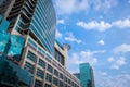 28 January, 2018: Facade of Abu Dhabi Mall Against Cloudy Sky, A