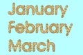 January February March