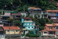 Confortable houses at the hillside near the Pantano do Sul Beach, in Florianopolis, Brazil Royalty Free Stock Photo