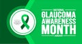 January is Glaucoma Awareness Month background template. Holiday concept. background, banner, placard, card