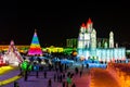 January 2015 - Harbin, China - International Ice and Snow Festival Royalty Free Stock Photo