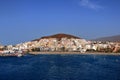 January 31 2020 - Harbor in Los Cristianos, Tenerife, Canary Islands in Spain: Port from the Sea