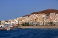 January 31 2020 - Harbor in Los Cristianos, Tenerife, Canary Islands in Spain: Port from the Sea