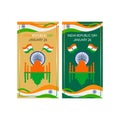 26 january india republic day vector illustrationss