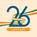 26 january indian republic day poster template