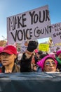 JANUARY 21, 2017, LOS ANGELES, CA. 750,000 participate in Women's March, activists protesting Donald J. Trump in nation's largest