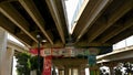 Murals on bridge pillar at Chicano Park San Diego California