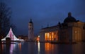 January night at the Cathedral Square