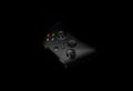 January 18 2021 Odessa Ukraine. . A black Xbox Wireless Controller. Compatible Xbox Series X S Xbox One on a dark back