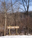 January, 31, 2019 Pittsburgh, Pennsylvania, USA The Deer Creek Trail sign