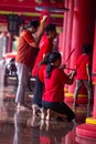 22 January 2023. Praying in Chinese New Year at the Temple. Semarang. Indonesia.