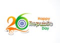 26 january Republic day text background