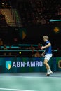 Kevin Krawietz playing the semi final at ABN AMRO Open 2023 tennis player at Rotterdam Ahoy arena