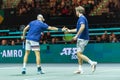 K. Krawietz abd T. Puetz playing the semi final at ABN AMRO Open 2023 tennis player at Rotterdam Ahoy arena