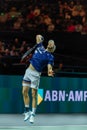 Tim Puetz playing the semi final at ABN AMRO Open 2023 tennis player at Rotterdam Ahoy arena