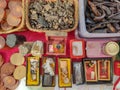 January 3, 2020 - Sabah, MALAYSIA : traditional medicine and herbs sale on street market of Ranau located in Sabah, MALAYSIA