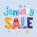 January sale Royalty Free Stock Photo
