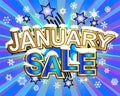 January Sale Royalty Free Stock Photo