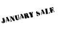 January Sale rubber stamp