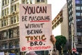 January 19, 2019 San Francisco / CA / USA - Women`s March event sign