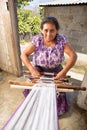 Mayan woman weaving in Guatemala