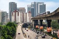 scenery near Bangsar LRT and railway station