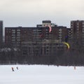 Snow kiting on the Ottawa River