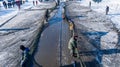 Winter fishing begins at Chagan Lake in Songyuan City, Jilin Province, China