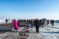 Winter fishing begins at Chagan Lake in Songyuan City, Jilin Province, China