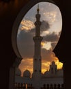 January 31st 2020, Abu Dhabi UAE , a view of the iconic Sheikh Zayed Mosque with its beautiful white marble.